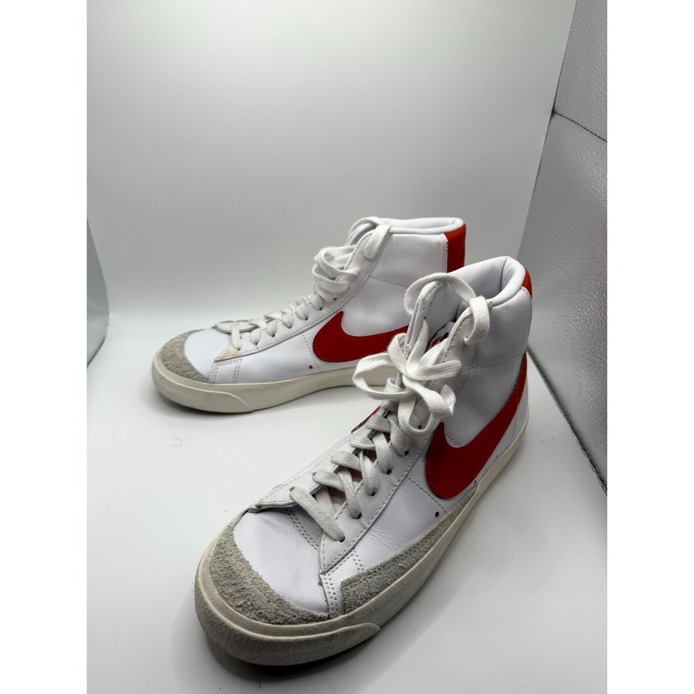 Nike Blazer‎ '77 Vintage Mid Womens 8 Sneaker Habanero Red Leather Skate Shoes
